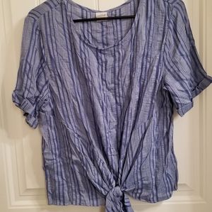 Kaileigh Tie Front Top